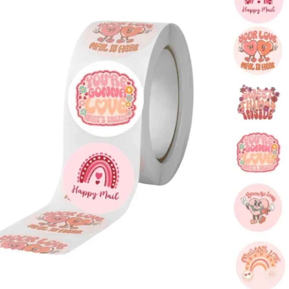 Poly mailers Insert cards Stickers Valentine
